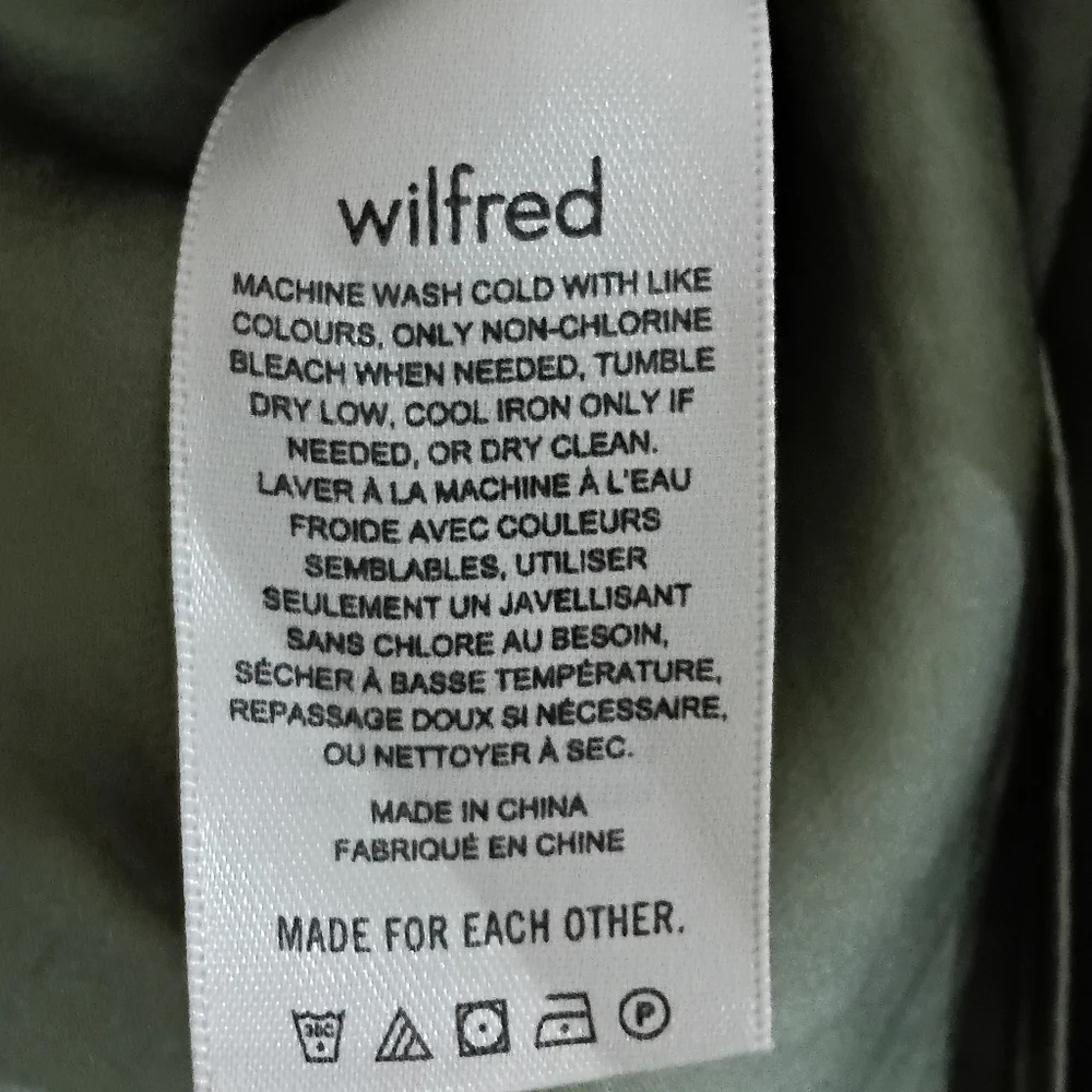 Wilfred x Aritzia Sz. M Bosana Green Lover Satin Babydoll Mini Dress
